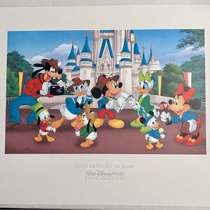 Walt Disney World Exclusive Broadcast Media Relations Don Williams Litho 16x20”